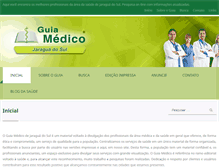 Tablet Screenshot of guiamedicojaragua.com.br